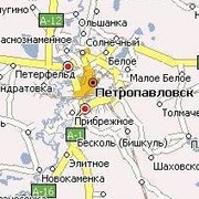 Петропавловск северо казахстанская область спутниковая карта